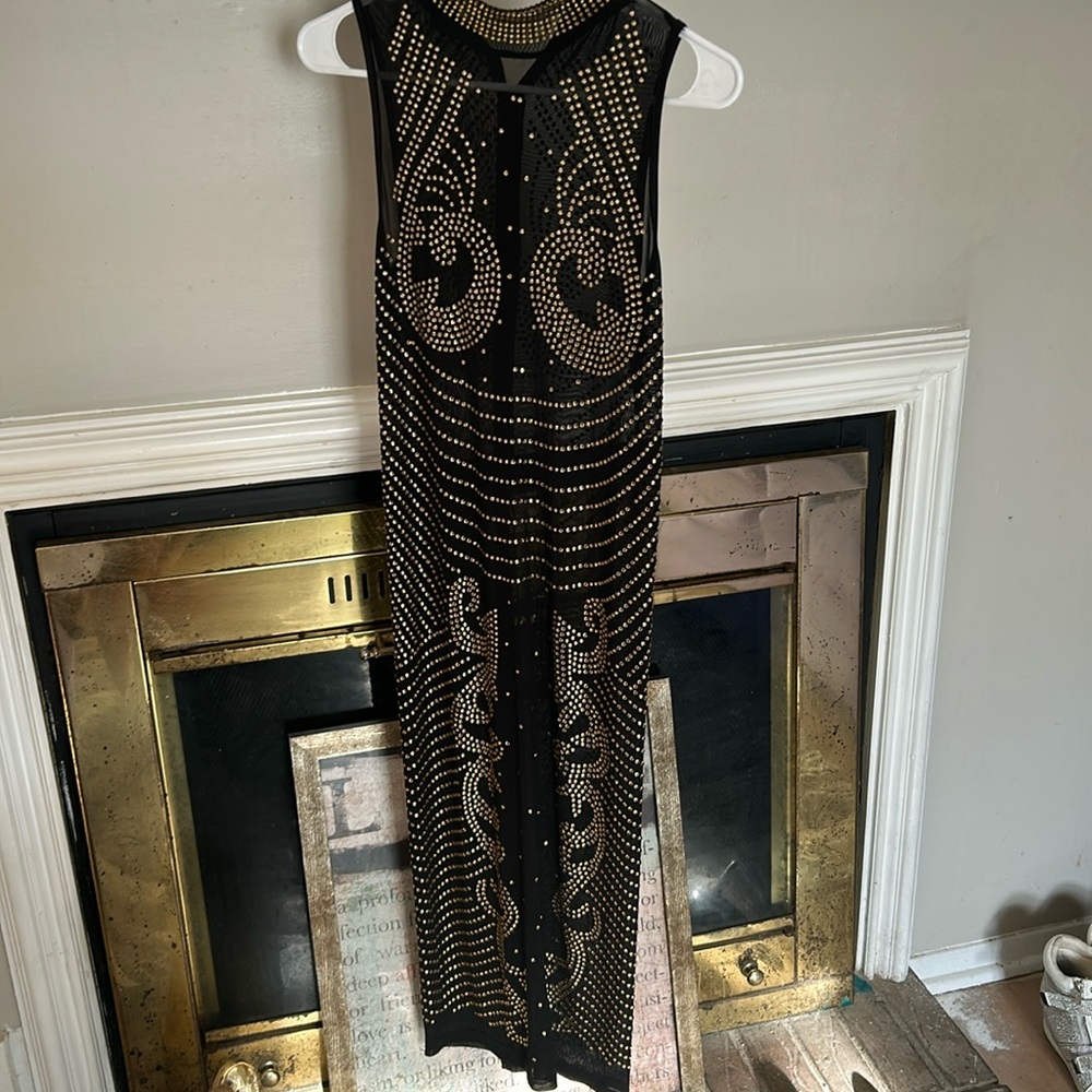 Black & Gold Bears Dress
